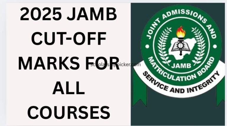 UTME CUT-OFF MARKS for all courses