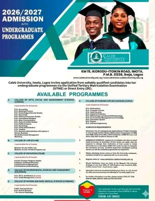 Caleb University post utme