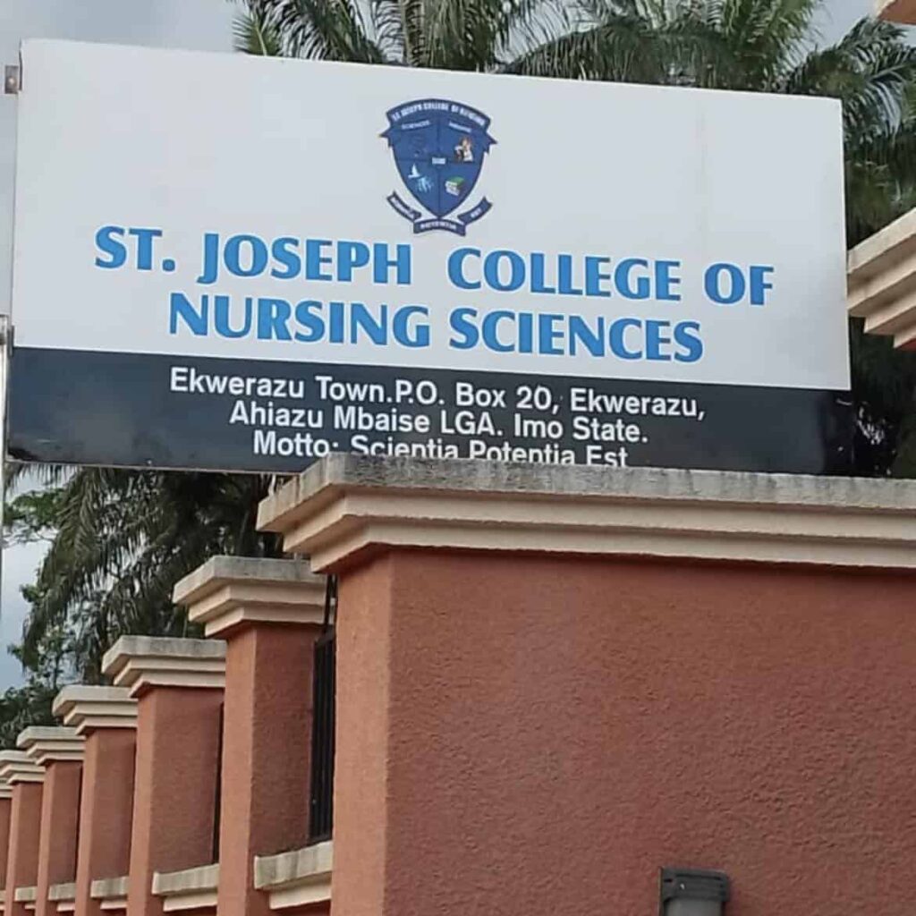 St. Joseph College of Nursing Sciences Post-UTME